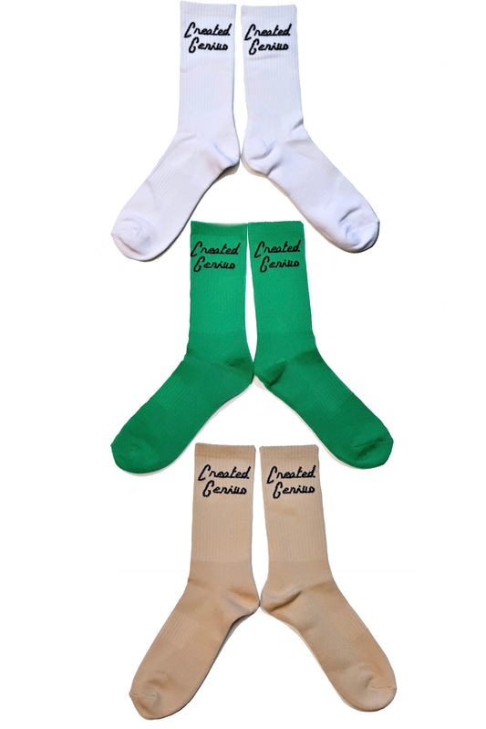 Created Genius Signature Crew Socks (3-Pack)