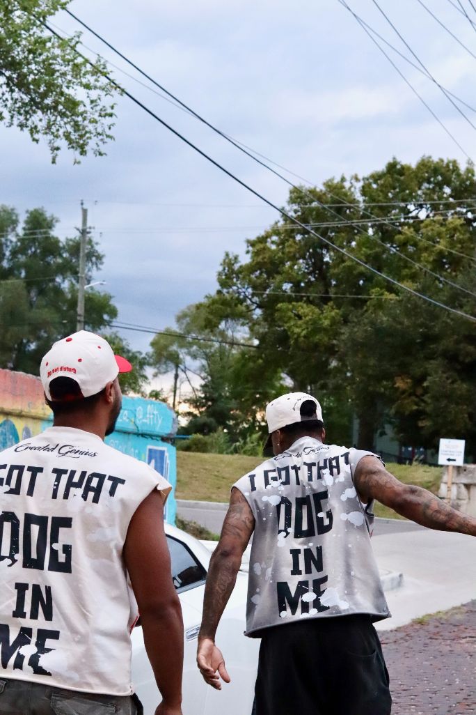 BEWARE sleeveless t-shirt.