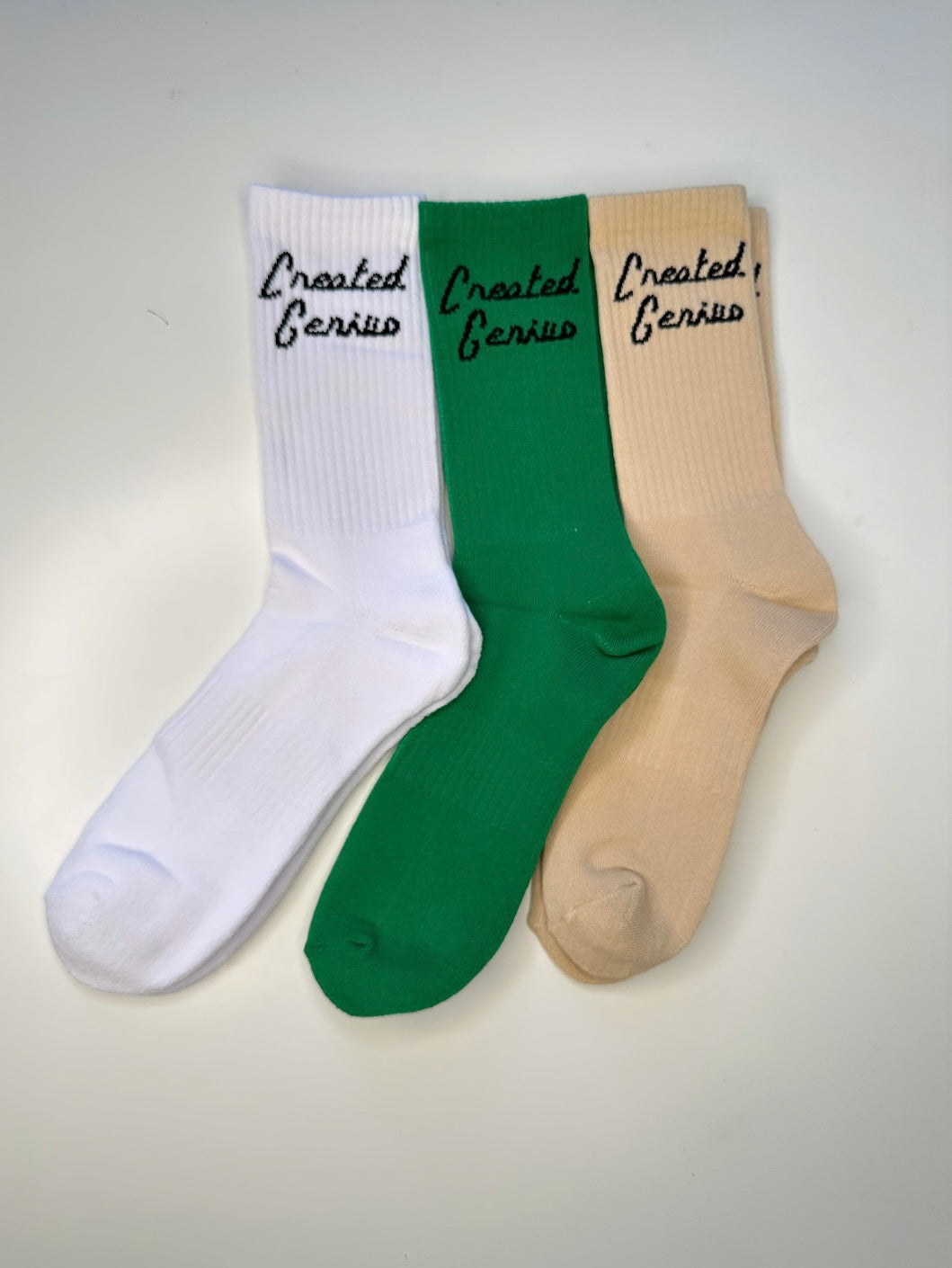 Created Genius Signature Crew Socks