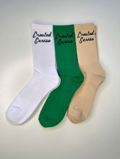 Created Genius Signature Crew Socks